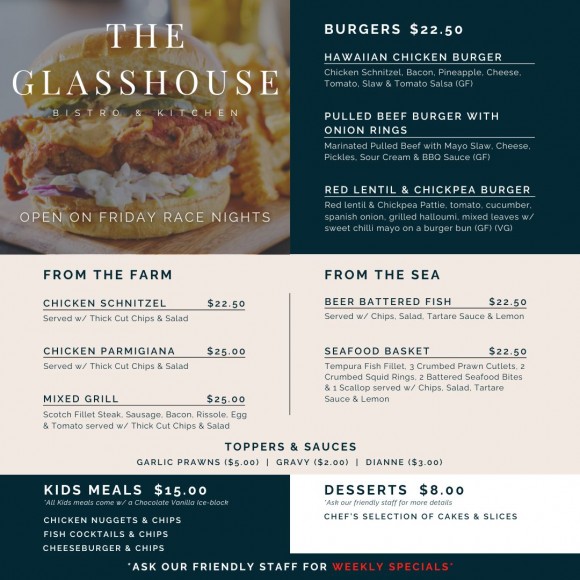 THE GLASSHOUSE MENU 1080 x 1080 px