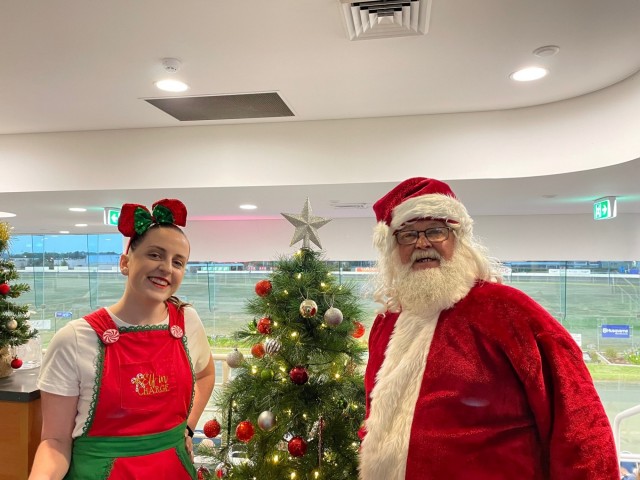 santa and elf